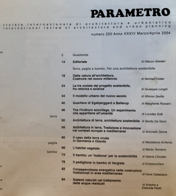 Index review Parametro 